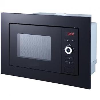Microondas Integrado Respekta MW 733 - 700W, 17L, Vidrio Negro, 5 Niveles de Potencia, Timer Digital