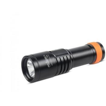 Linterna Orcatorch D580 LED Negra - Linterna de alta potencia, 1000 lúmenes, alcance de hasta 200 metros, resistente al agua IPX8, cuerpo de aluminio anodizado, modo estroboscópico y duración