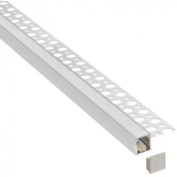 Kit de Perfil Arquitectónico de Aluminio LEDBOX RUM para Tiras LED, Longitud 2 Metros
