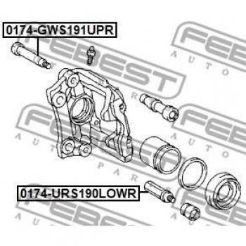 Kit de manguito guía FEBEST para pinza de freno 0174-GWS191UPR