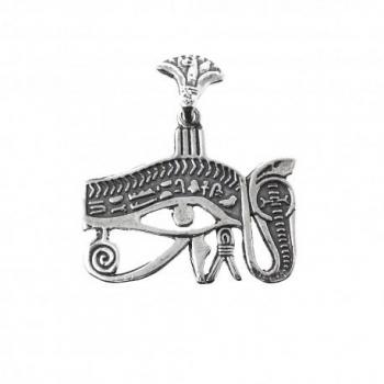 Colgante Plata Ley 925m Ojo de Horus y Ra 28mm