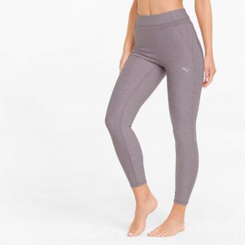 Leggings Puma Studio Yogini Luxe 7/8 Quail Yoga 521566-18, malla larga gris rosado para mujer, talla S