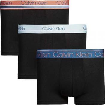 Calvin Klein Trunk 3pk Bañador, Negro