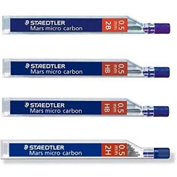 Escobillas para Mars portaminas micro 250 0,5 graduado de - mina para portaminas - HB tubos 2 de notas adhesivo