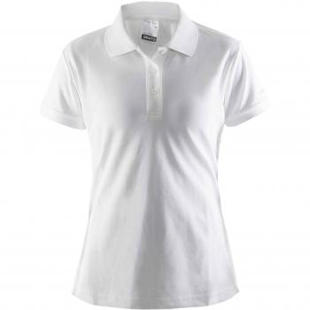 Craft Polo Pique Classic W - Polo para Mujer, Talla M, Color Blanco
