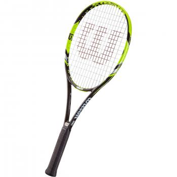 Wilson Steam 99LS TNS RKT W/O Raqueta de tenis, Unisex adulto, Amarillo / Negro