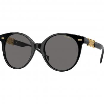 Versace VE 4442 Polarized GB1/81 Women's Sunglasses Black Size 55