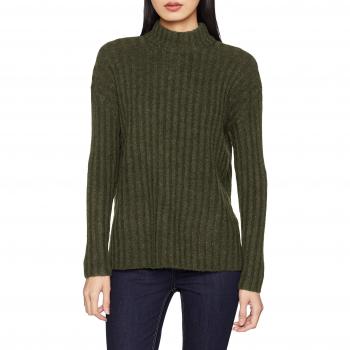PIECES Pcsanni LS Wool Knit Noos, suéter para Mujer, Verde