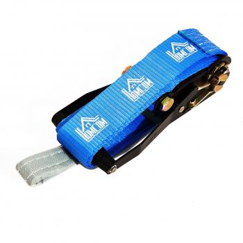 HOMCOM Kit Slackline con Cinta Carraca y Protector de Árbol para Escalada y Deportes Extremos 15mx5cm…