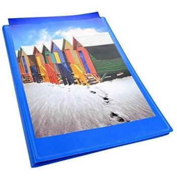 Exacompta 5732E - Carpeta de 30 fundas, A4, color azul