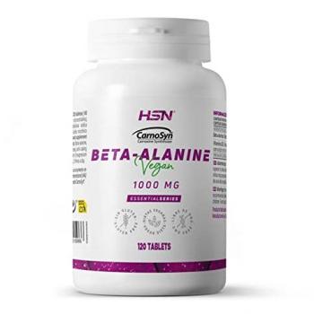 Beta-Alanina 1000mg (Carnosyn®) - 120 Tabletas, Aminoácido en Forma Libre, Con Vitamina B3, No-GMO, Vegano, Sin Gluten