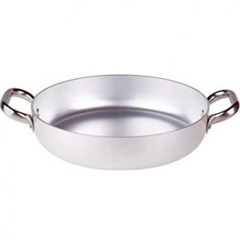 Agnelli ALMA11028 Bandeja con 2 Asas de Acero Inoxidable, Aluminio Profesional de 3 mm, 28 cm