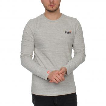 Superdry Hombre Camiseta con manga larga vintage de Orange Label, Gris, XX-Large