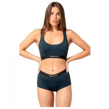Super.natural Tundra 220 Semplice Merino Sports Bra - Blue Female L