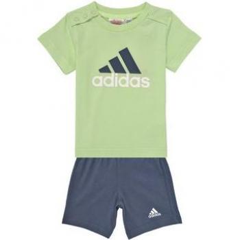 Conjunto infantil adidas de algodón azul y verde, 2 piezas