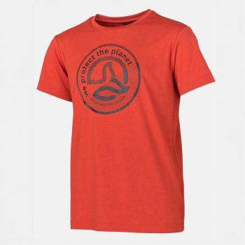 Camiseta infantil Ternua Logna Kid roja de montaña, manga corta, talla 12