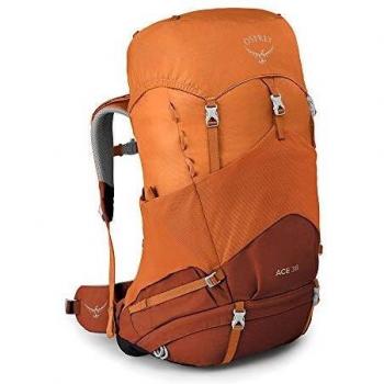 Osprey Ace 38 Mochila Infantil de Senderismo, Unisex niños, Orange Sunset, O/S
