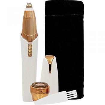 Roxy Perfect Brows - Tondeuse 2 en 1 para cejas y rostro, precisión indolora con LED y cabezal dorado