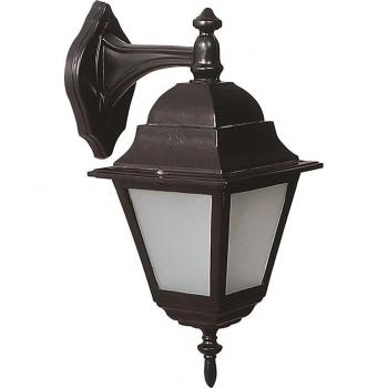 Aplique de pared colgante para exterior, ABS, negro, 25x18x40 cm, casquillo E27 max 60 W