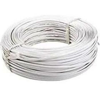 Cable TELEFONO LANBERG Plano 4 Hilos 100M Blanco