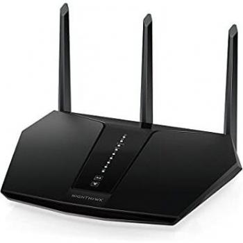 NETGEAR Nighthawk AX5 Router WiFi 6 RAX30, Velocidad AX2400 de 5 transmisiones, Cobertura de hasta 125 Metros Cuadrados, Negro