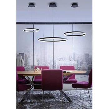 Lámpara de Techo LED Titus Antrazit 38W 5250 lm 3000K Dimmable Ø 60 cm