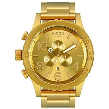 Nixon Reloj Cronógrafo para Hombre de Cuarzo con Correa en Acero Inoxidable Chapado A083-502-00