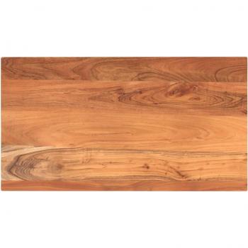 Mesa rectangular de madera maciza de acacia 110x70x3,8 cm