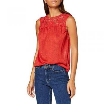 Vero Moda VMKAROLA SL Top JRS Camiseta sin Mangas, Azul Oscuro, XS para Mujer