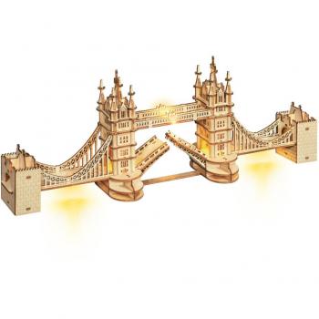 Maqueta 3D Tower Bridge con Luces LED y Detalles Realistas