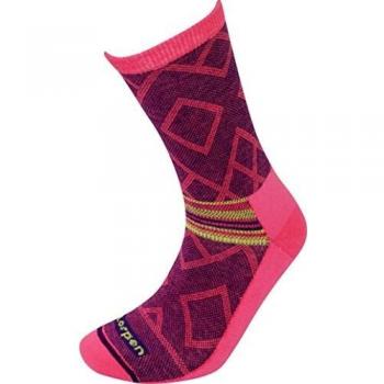 Lorpen Calcetines de mujer Lifestyle Diamond sin cojín, Mujer, L2W, ciruela, M