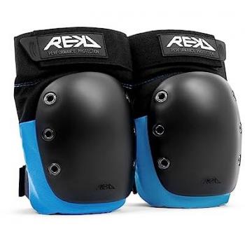 Rekd Protection Rodillera Ramp Knee Pads - Rodilleras Skateboard Unisex Adulto, Color Negro/Azul, Talla L