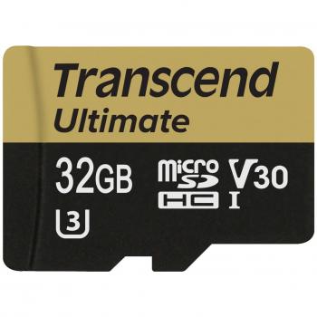 Transcend TS32GUSDU3M 32GB MicroSDHC Clase 10 Memoria Flash - Tarjeta de Memoria