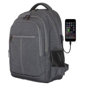 Phoenix Technologies – Mochila Ordenador Portátil 15,6 Pulgadas con Puerto de Carga USB, Resistente al agua, Acolchada, Varios bolsillos