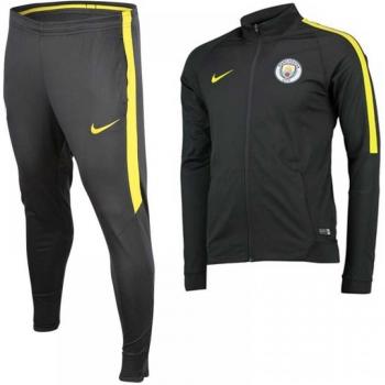 Nike MCFC Y NK Dry TRK Suit SQD K - Chándal Manchester City para hombre, color gris, talla M