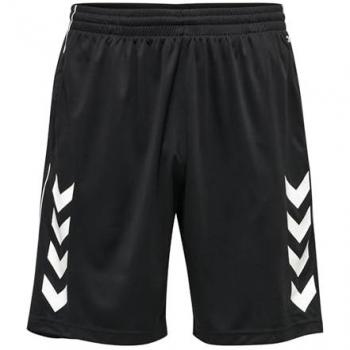 Hummel Pantalones Cortos Core Xk Poly Coach, Pantalones Cortos de Poliéster, Color Negro, Talla Extra-Large, Unisex Adulto