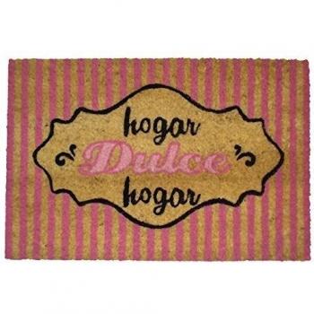 Koko Doormats Hogar Dulce - Rosa - Felpudo, 60 x 40 cm, color marrón