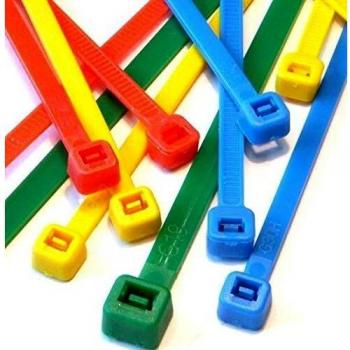 Set de 200 Bridas de Nylon Coloreadas 235 mm