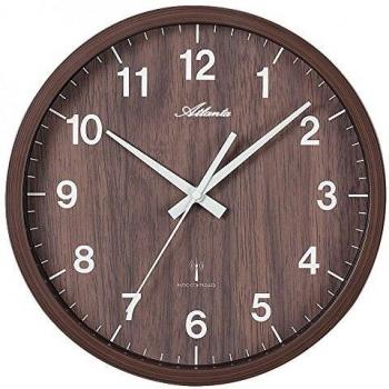 Reloj de Pared Atlanta 4438/20 con Diseño en Madera y Función Inalámbrica