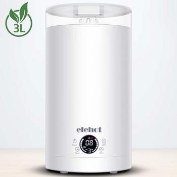ELEHOT Humidificador Ultrasónico Silencioso 3L Humidificador de Aire para Bebés Dormitorio