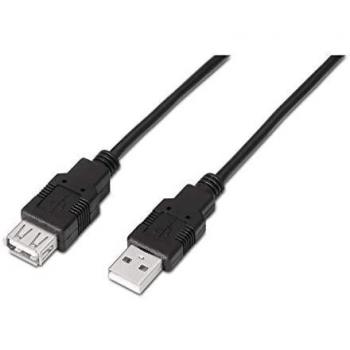 Aisens A101-0017 Cable Alargador USB 2.0 Tipo A Macho a Tipo A Hembra 3m Negro