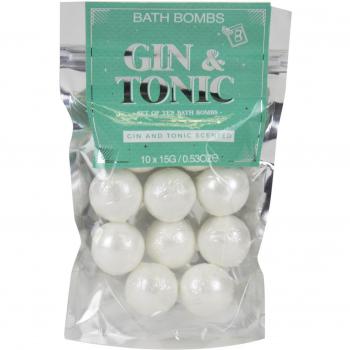 Bombas de baño Gin and Tonic,Plata,10 bombas de baño por bolsa