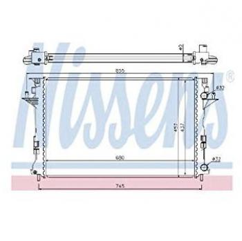 Radiador de refrigeración del motor NISSENS 63771 - Radiador de alta eficiencia, diseño optimizado para una mejor circulación del líquido refrigerante, fabricado con materiales de alta calidad para mayor durabilidad, compatible con múltiples modelos 