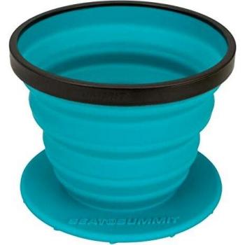 Sea to Summit X-Brew Coffee Dripper - Collapsible Pour Over Coffee Filter - Dishwasher Safe, Pacific Blue