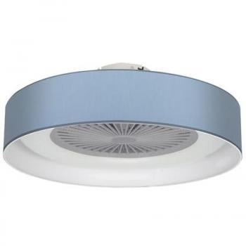 Ventilador de Techo Ibor Azul 72W con Plafón LED, Control Remoto, Temporizador y Memoria de Color
