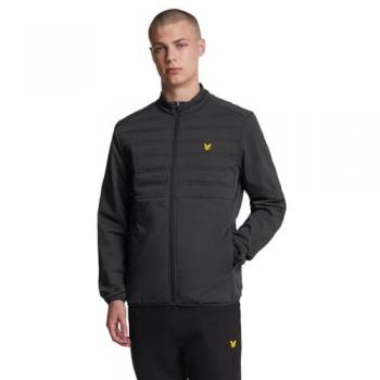 Lyle & Scott Men's Black XXL Double Baffle Hybrid Sports Jacket