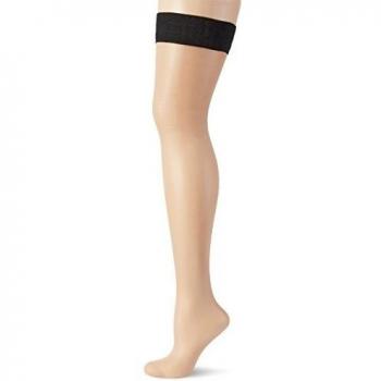 Glamory Allure 20 Medias Autoadhesivas, 20 DEN, Negro/Maquillaje, XXXX-Large para Mujer