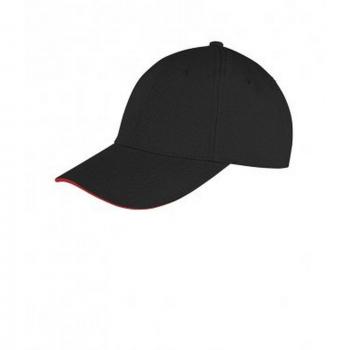 Gorra Memphis Sandwich Peak para Hombre Talla Única Negra/Roja