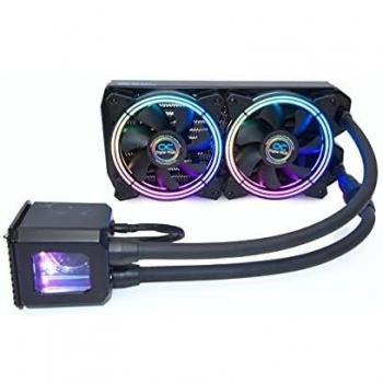 Alphacool 1016662 Eisbaer Aurora RGB 240mm CPU AIO Water Cooling Unit - Black