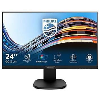Philips 243S7EHMB/00 - Monitor IPS de 23.8, Resolución 1920x1080, Tecnología WLED, Contraste 1000:1, Tiempo de Respuesta 5ms, HDMI/VGA con Altavoz Integrado - Color Negro